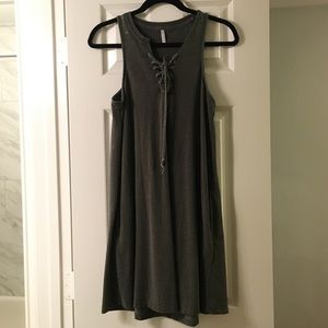 Alterd State Green Tie Up Dress